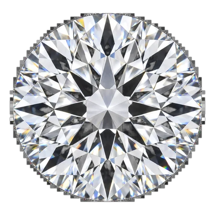 Round brilliant — White
